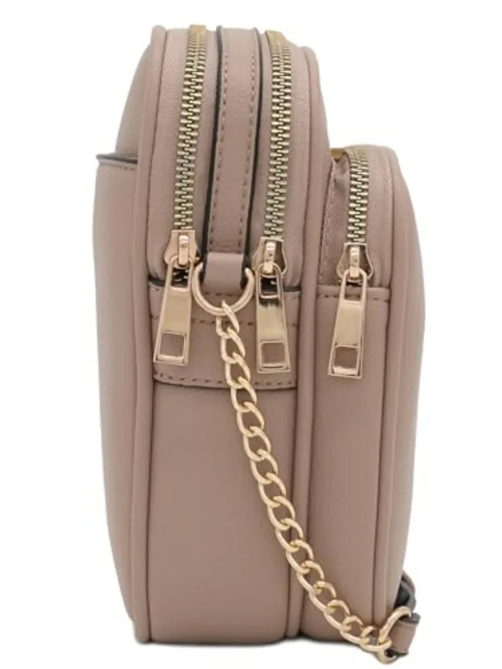 Multi Pocket Faux Leather Casual Crossbody Bag with Adjustable Strap
